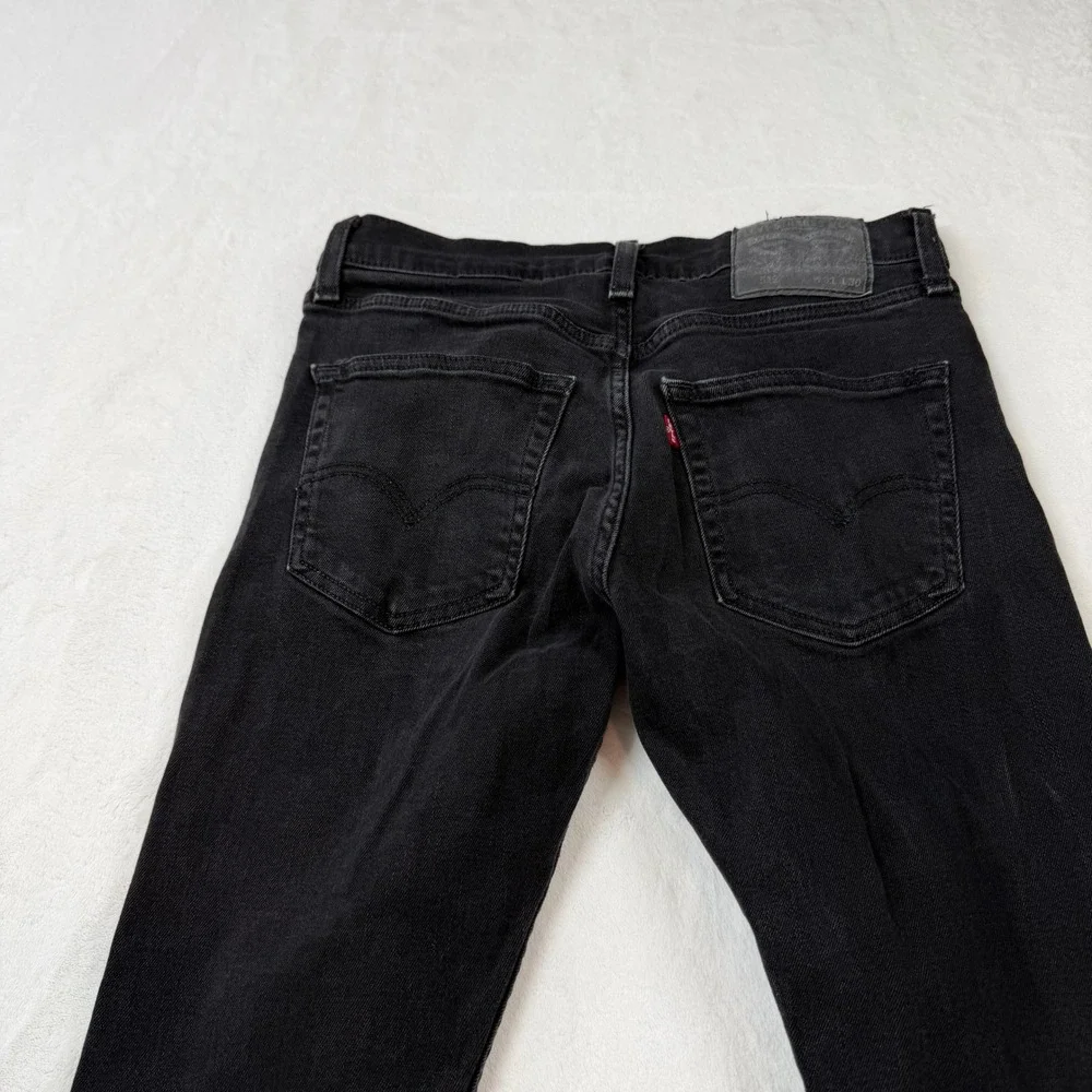 Levi's 512 Slim‎ Taper Jeans Mens W31 L30 Black Good Waterless 28833-0287
